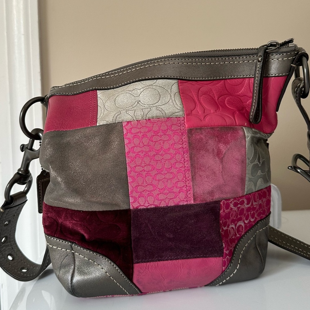 Coach Y2K Multicolor Patchwork Crossbody Bag - Picture 2 of 14